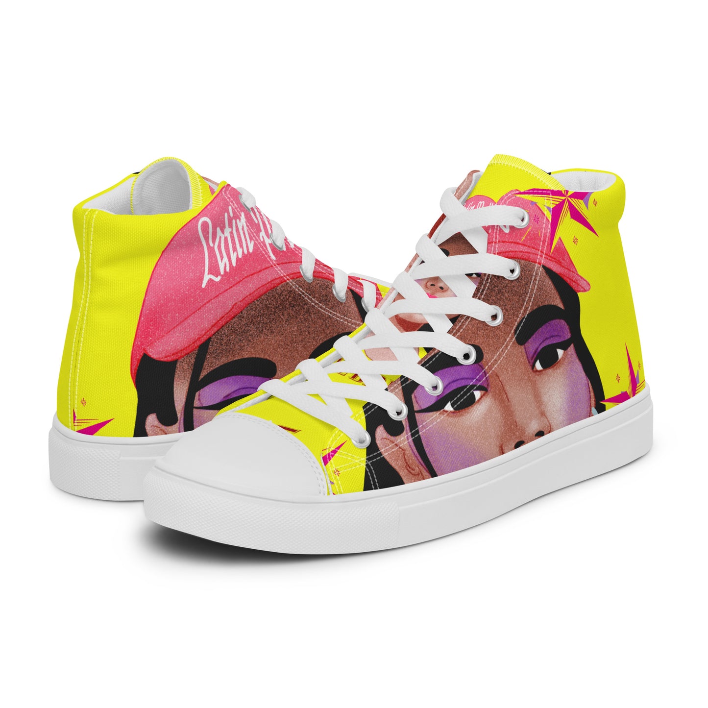 THE BRIANA Women’s High Top Canvas Shoes by SobG Designs