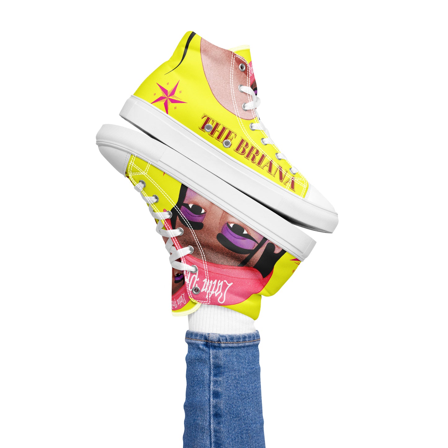 THE BRIANA Women’s High Top Canvas Shoes by SobG Designs