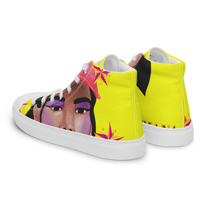 THE BRIANA Women’s High Top Canvas Shoes by SobG Designs