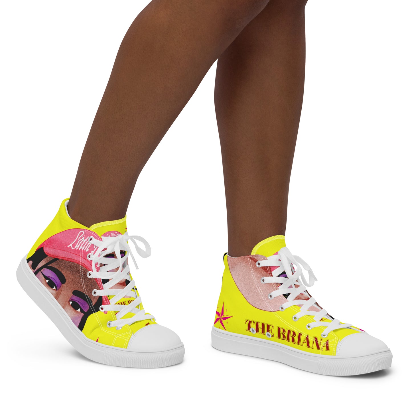 THE BRIANA Women’s High Top Canvas Shoes by SobG Designs