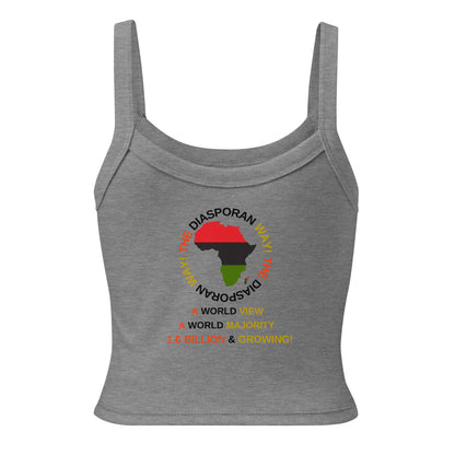 THE DIASPORAN WAY! Women’s Micro-rib Tank Top by SobG Designs