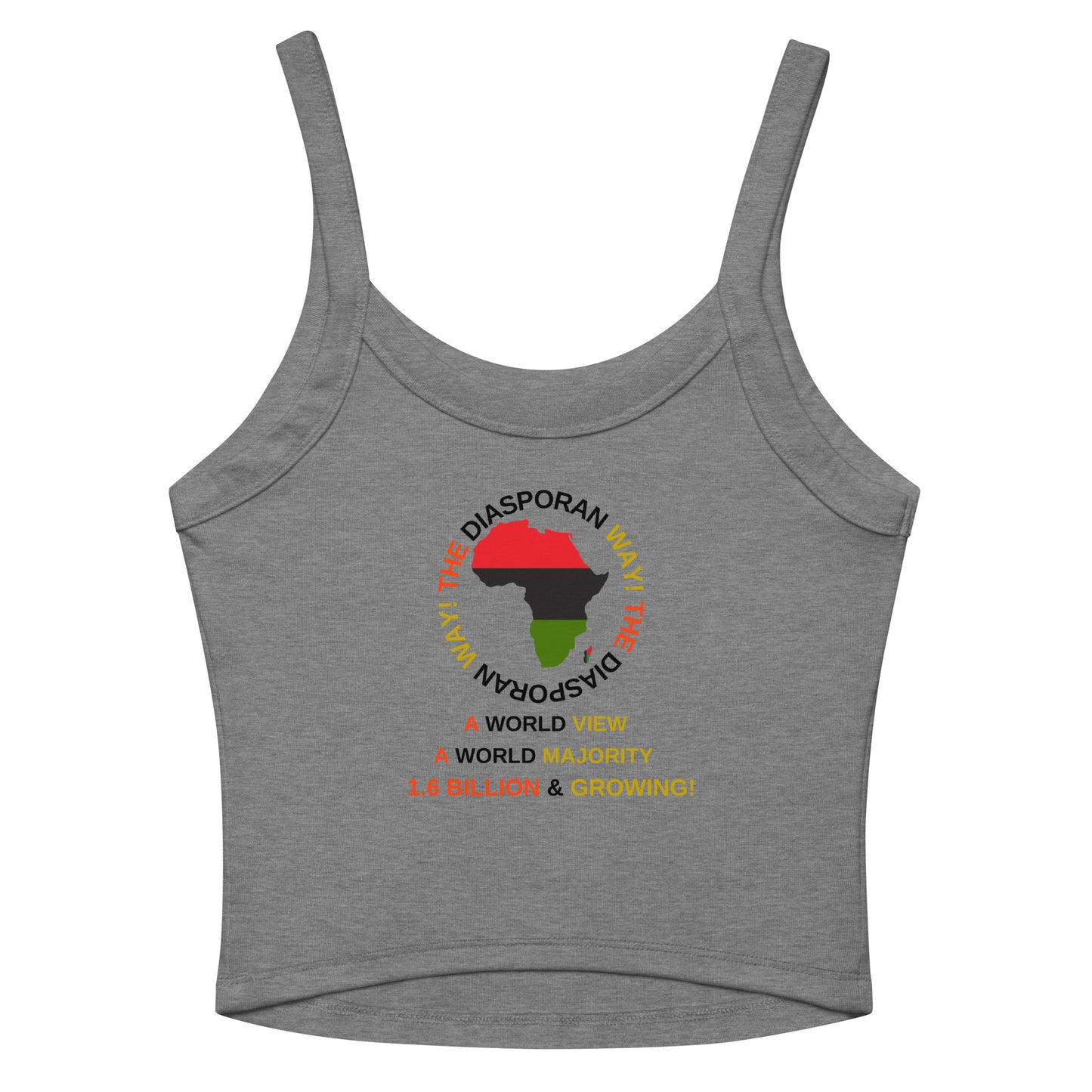 THE DIASPORAN WAY! Women’s Micro-rib Tank Top by SobG Designs