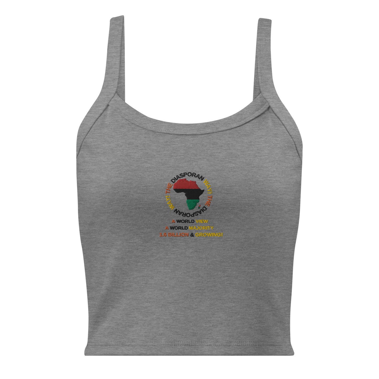 THE DIASPORAN WAY Women’s Micro-rib Tank Top by SobG Designs