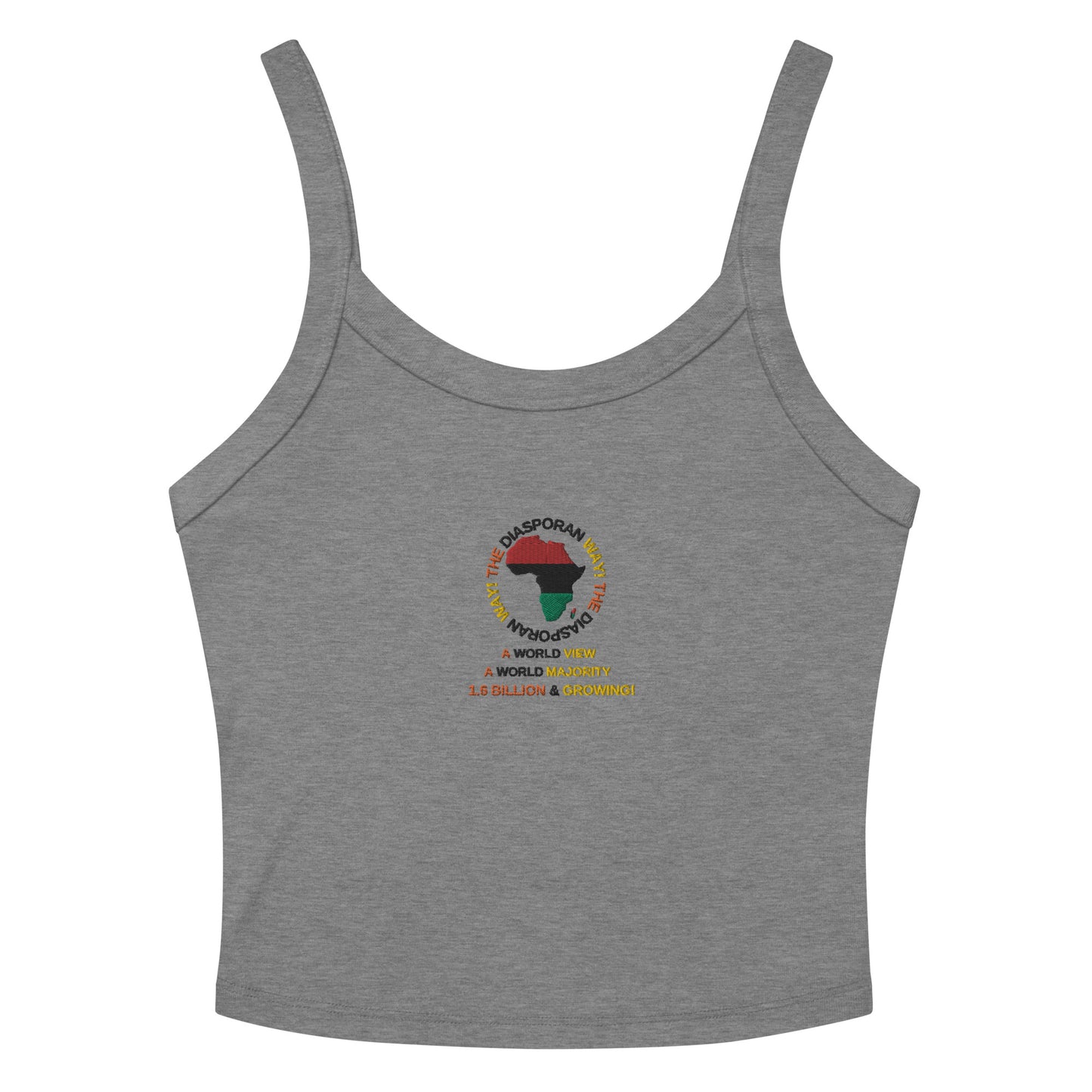 THE DIASPORAN WAY Women’s Micro-rib Tank Top by SobG Designs
