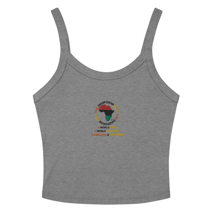 THE DIASPORAN WAY Women’s Micro-rib Tank Top by SobG Designs