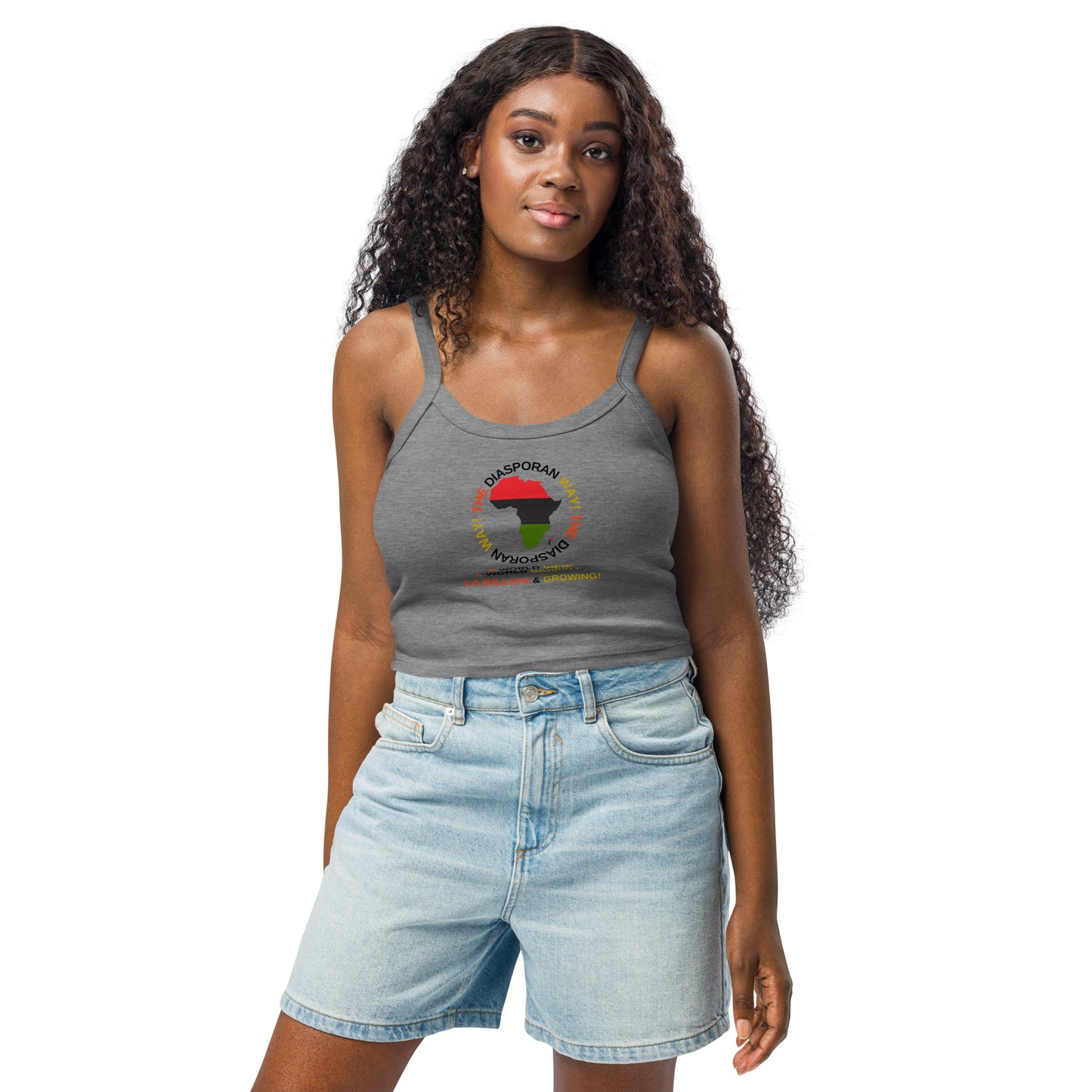 THE DIASPORAN WAY! Women’s Micro-rib Tank Top by SobG Designs