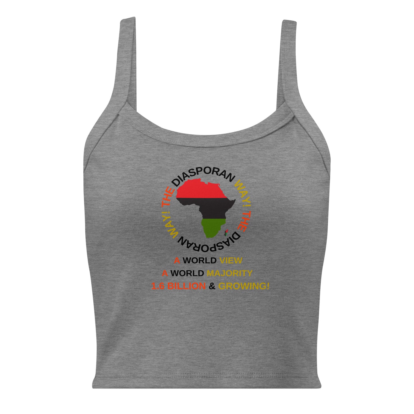 THE DIASPORAN WAY! Women’s Micro-rib Tank Top by SobG Designs