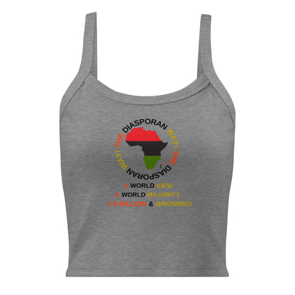 THE DIASPORAN WAY! Women’s Micro-rib Tank Top by SobG Designs