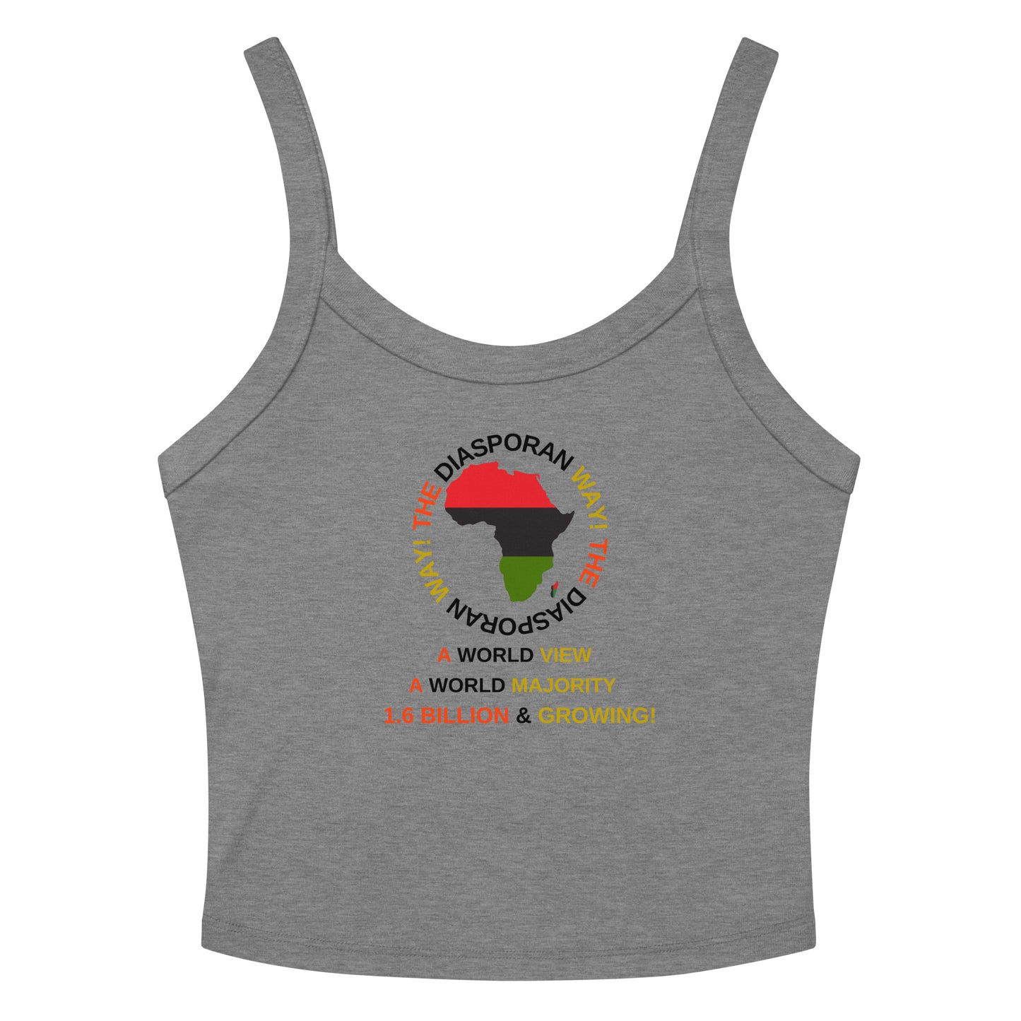 THE DIASPORAN WAY! Women’s Micro-rib Tank Top by SobG Designs