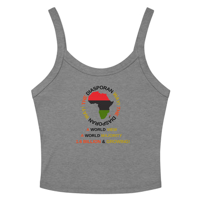 THE DIASPORAN WAY! Women’s Micro-rib Tank Top by SobG Designs