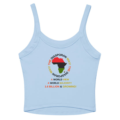 THE DIASPORAN WAY! Women’s Micro-rib Tank Top by SobG Designs