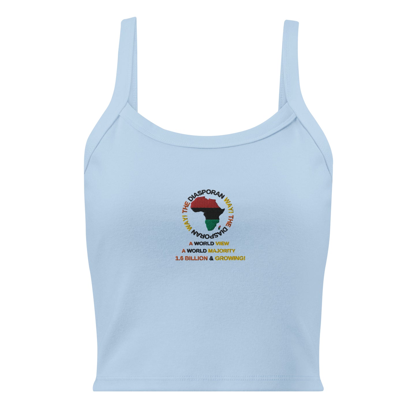 THE DIASPORAN WAY Women’s Micro-rib Tank Top by SobG Designs