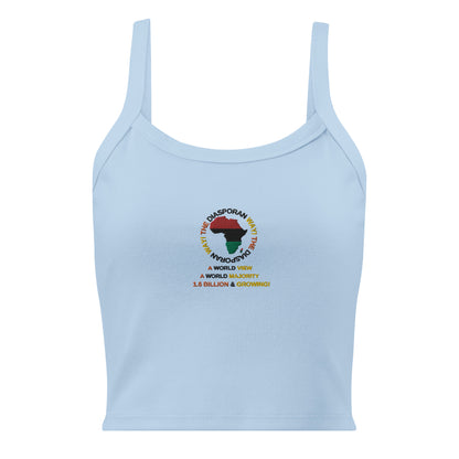 THE DIASPORAN WAY Women’s Micro-rib Tank Top by SobG Designs