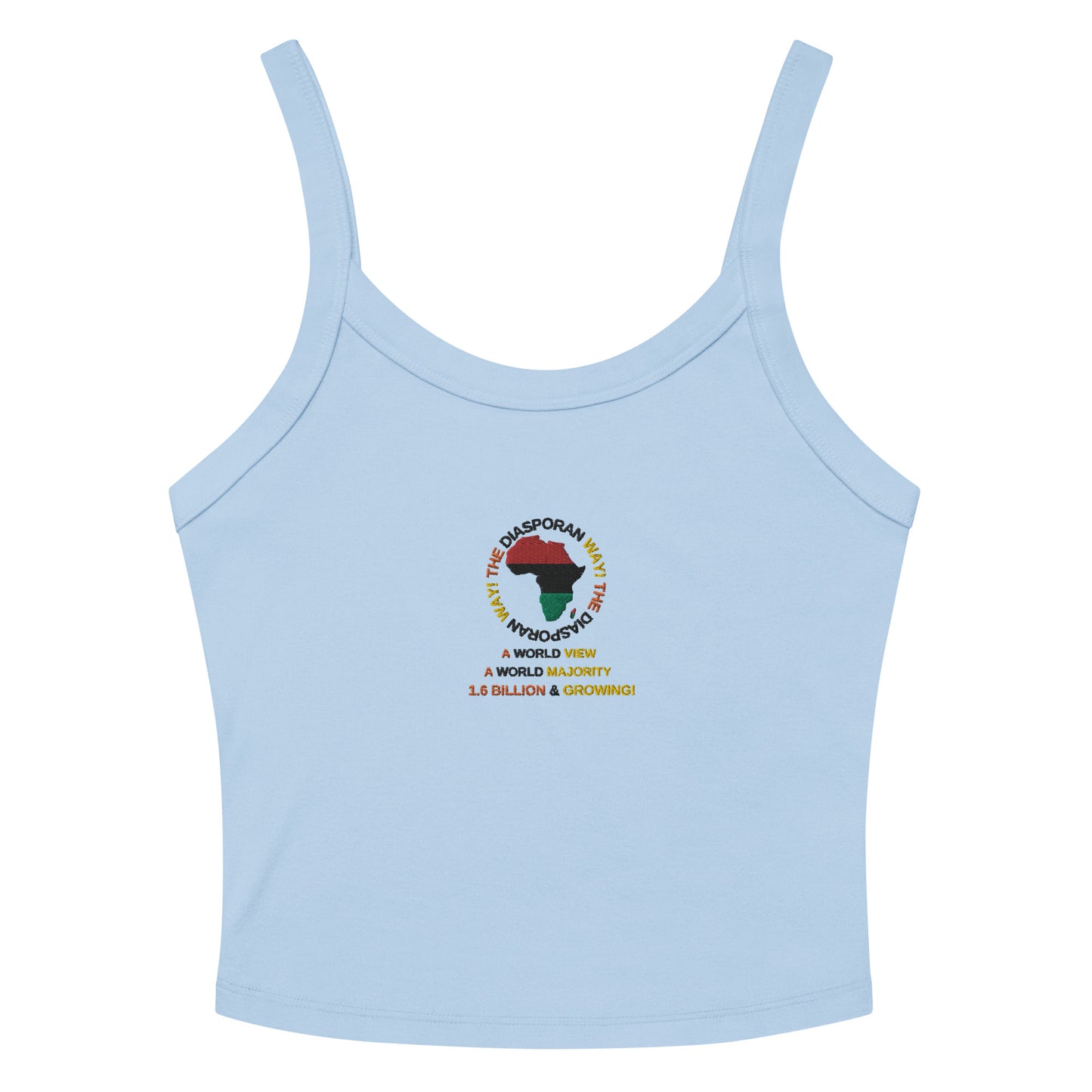 THE DIASPORAN WAY Women’s Micro-rib Tank Top by SobG Designs