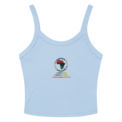 THE DIASPORAN WAY Women’s Micro-rib Tank Top by SobG Designs