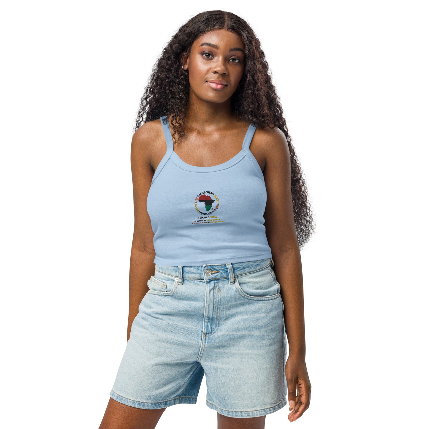 THE DIASPORAN WAY Women’s Micro-rib Tank Top by SobG Designs