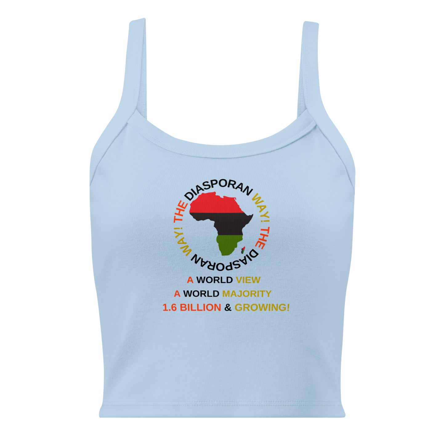 THE DIASPORAN WAY! Women’s Micro-rib Tank Top by SobG Designs