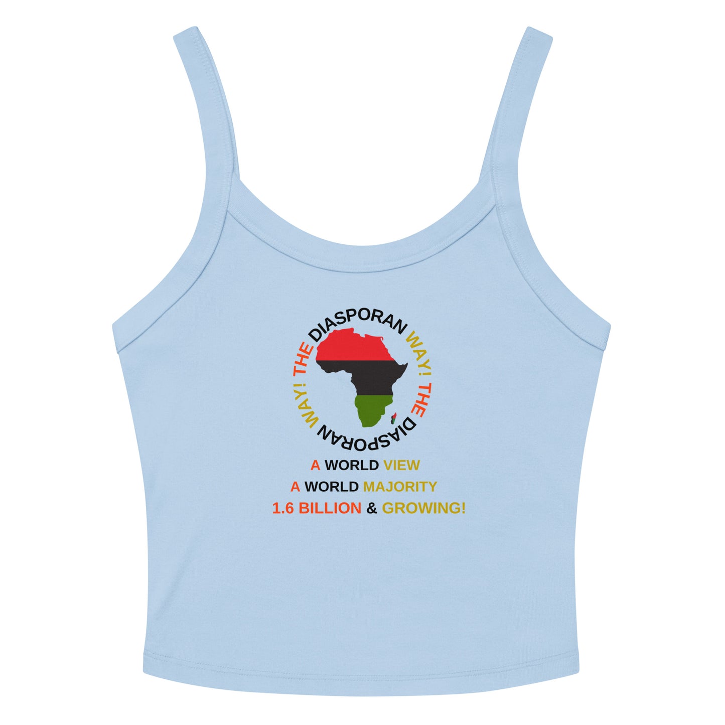 THE DIASPORAN WAY! Women’s Micro-rib Tank Top by SobG Designs