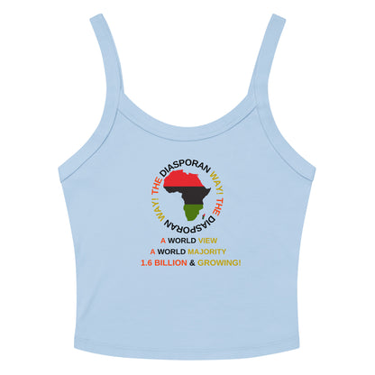 THE DIASPORAN WAY! Women’s Micro-rib Tank Top by SobG Designs