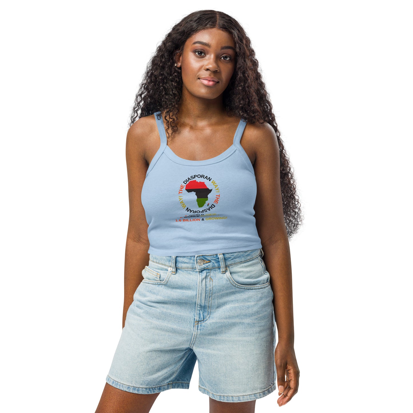 THE DIASPORAN WAY! Women’s Micro-rib Tank Top by SobG Designs
