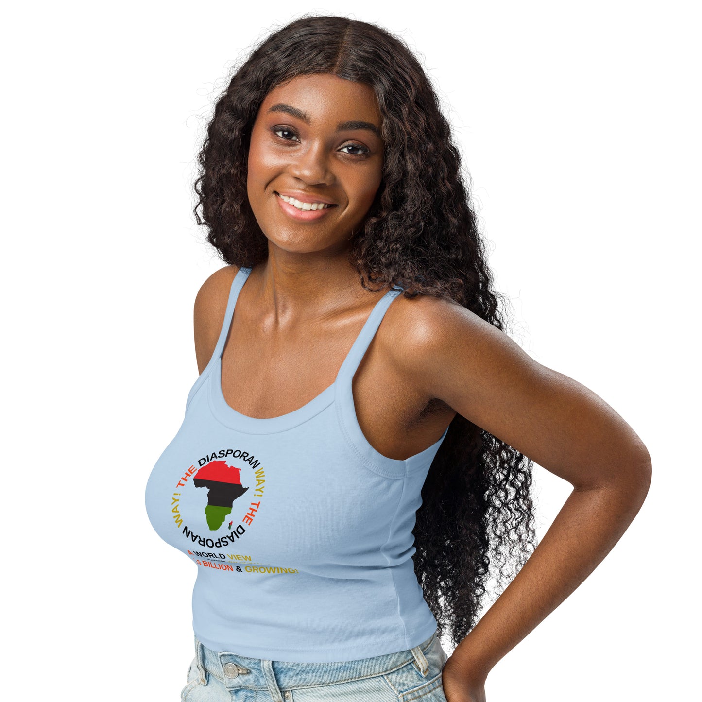 THE DIASPORAN WAY! Women’s Micro-rib Tank Top by SobG Designs