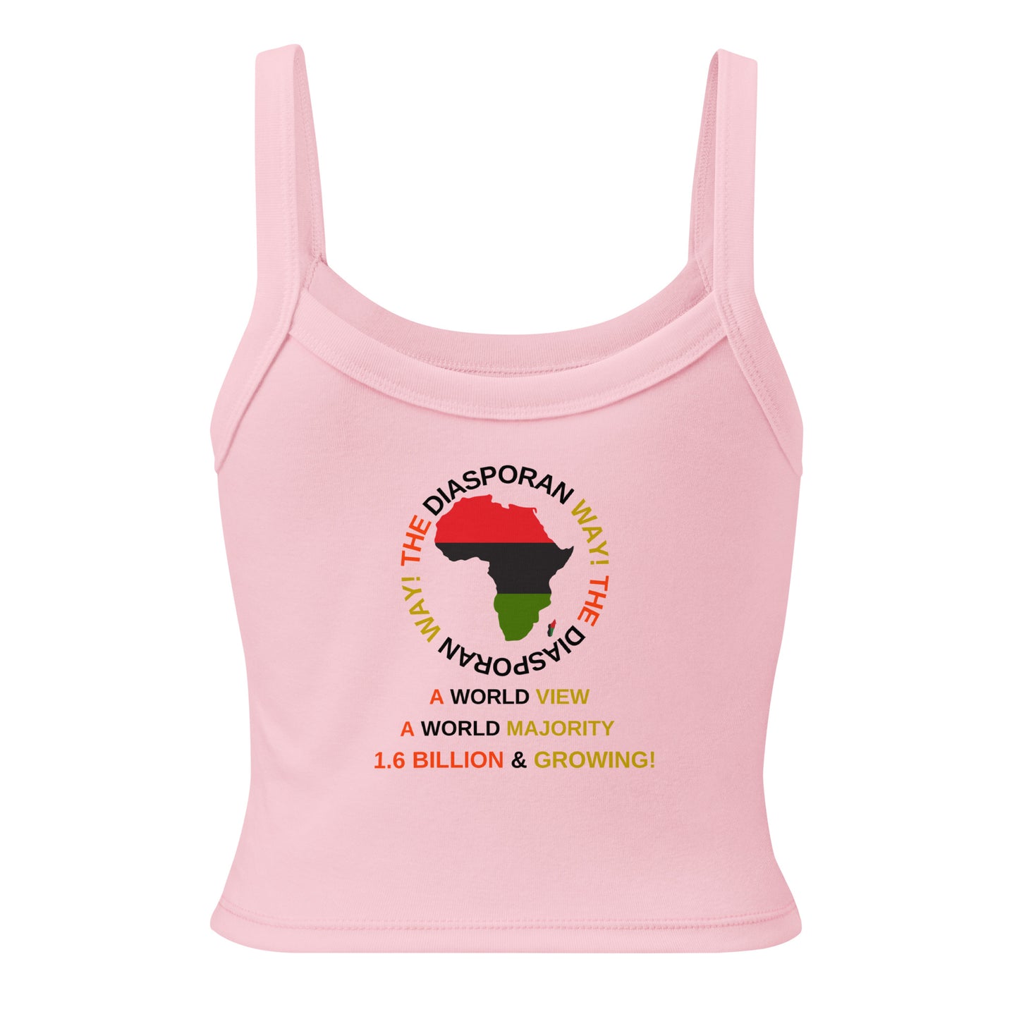 THE DIASPORAN WAY! Women’s Micro-rib Tank Top by SobG Designs