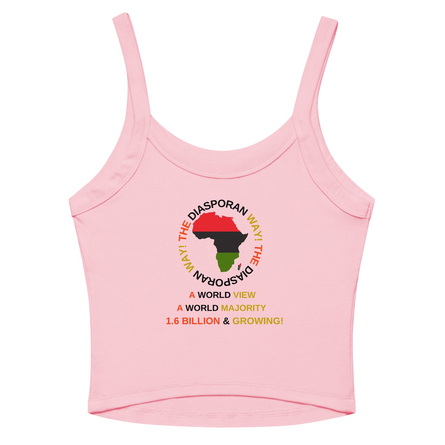 THE DIASPORAN WAY! Women’s Micro-rib Tank Top by SobG Designs