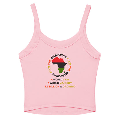 THE DIASPORAN WAY! Women’s Micro-rib Tank Top by SobG Designs