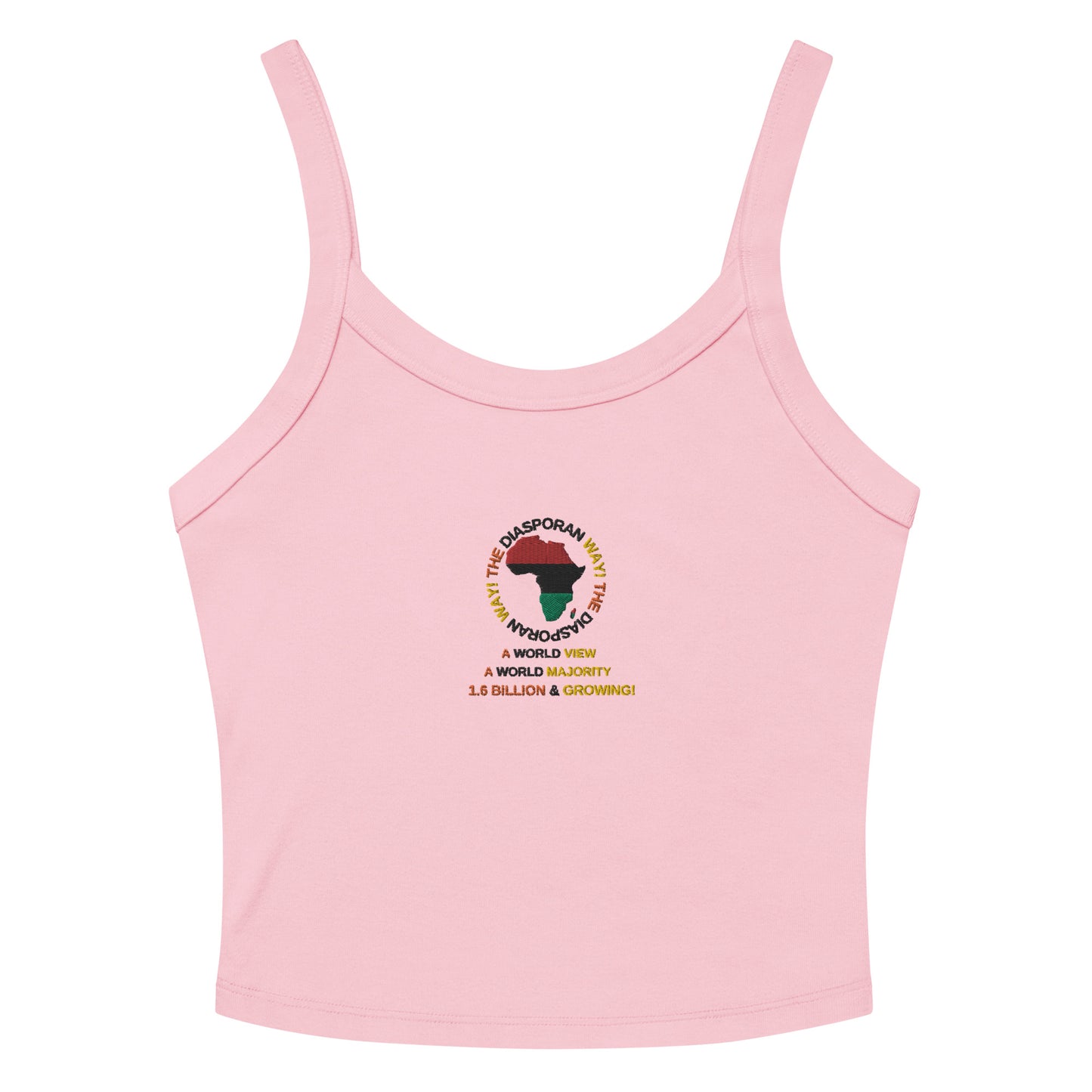 THE DIASPORAN WAY Women’s Micro-rib Tank Top by SobG Designs