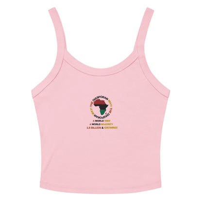THE DIASPORAN WAY Women’s Micro-rib Tank Top by SobG Designs