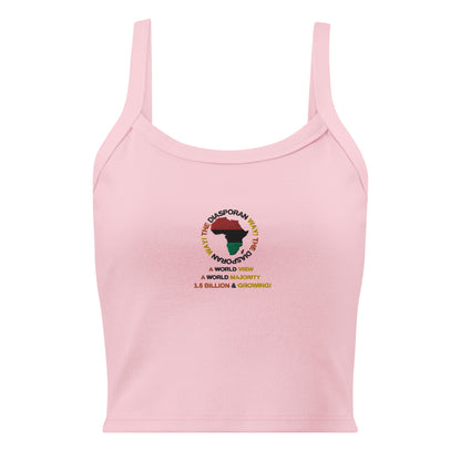 THE DIASPORAN WAY Women’s Micro-rib Tank Top by SobG Designs