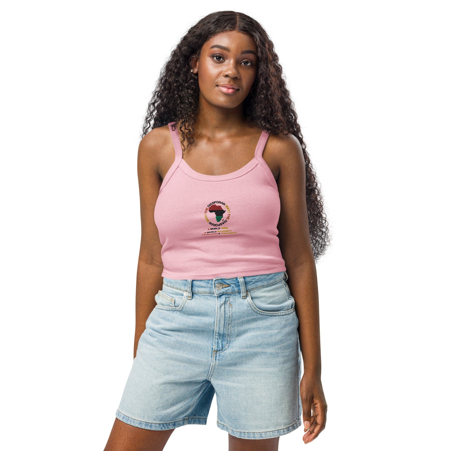 THE DIASPORAN WAY Women’s Micro-rib Tank Top by SobG Designs