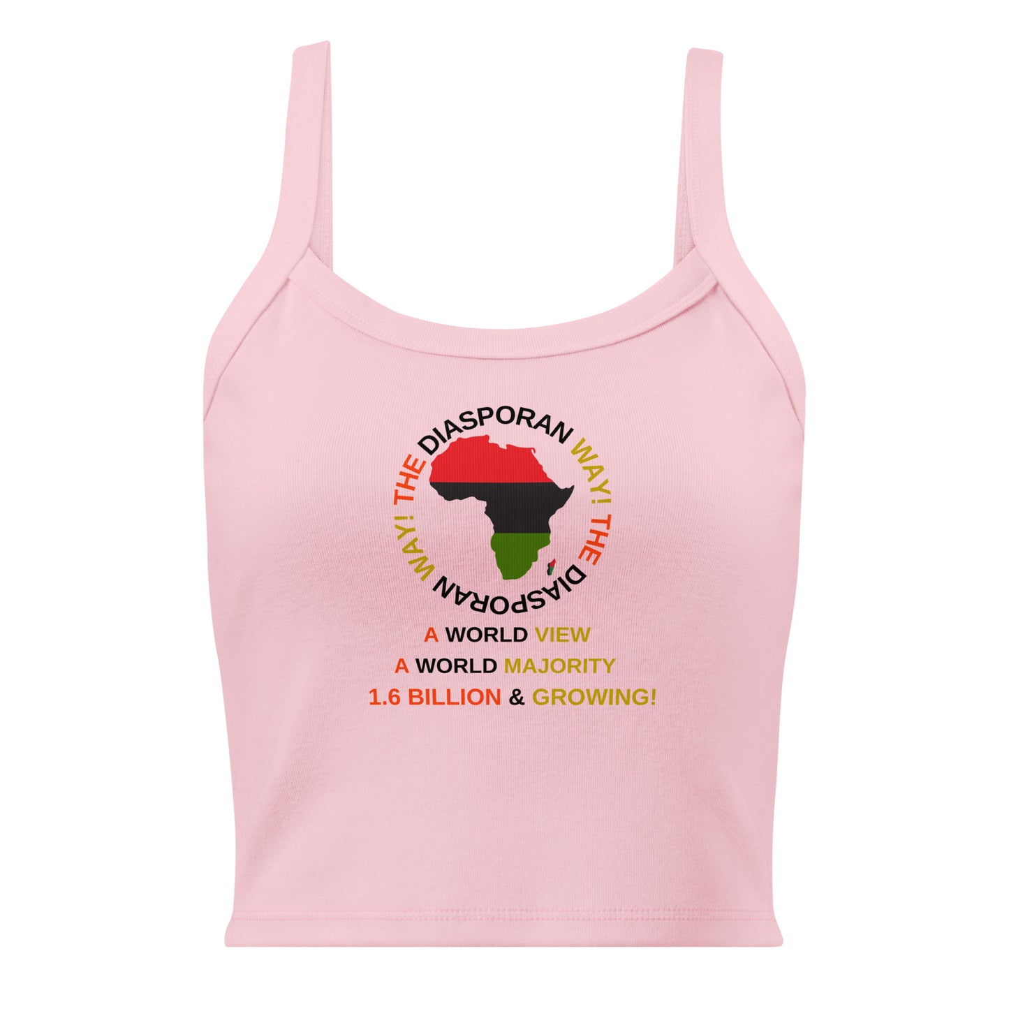 THE DIASPORAN WAY! Women’s Micro-rib Tank Top by SobG Designs