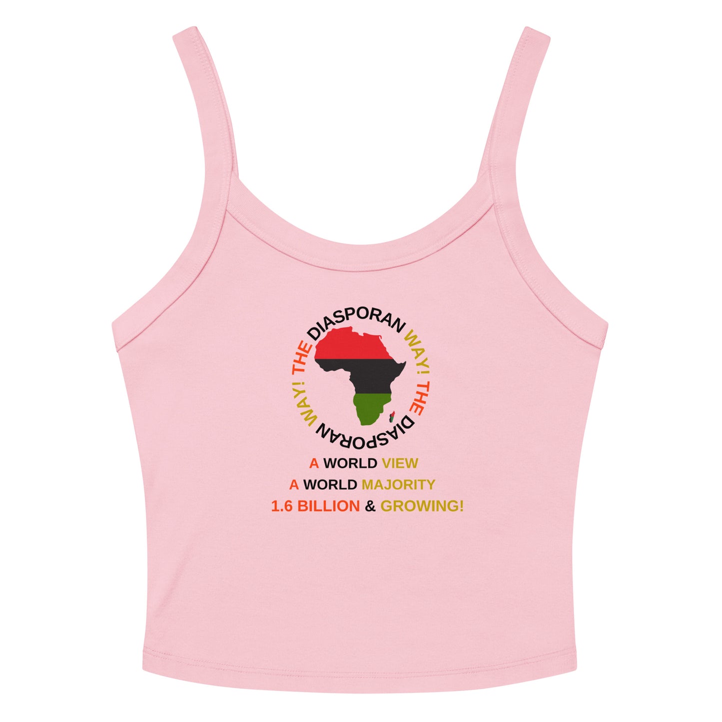 THE DIASPORAN WAY! Women’s Micro-rib Tank Top by SobG Designs