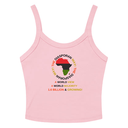 THE DIASPORAN WAY! Women’s Micro-rib Tank Top by SobG Designs