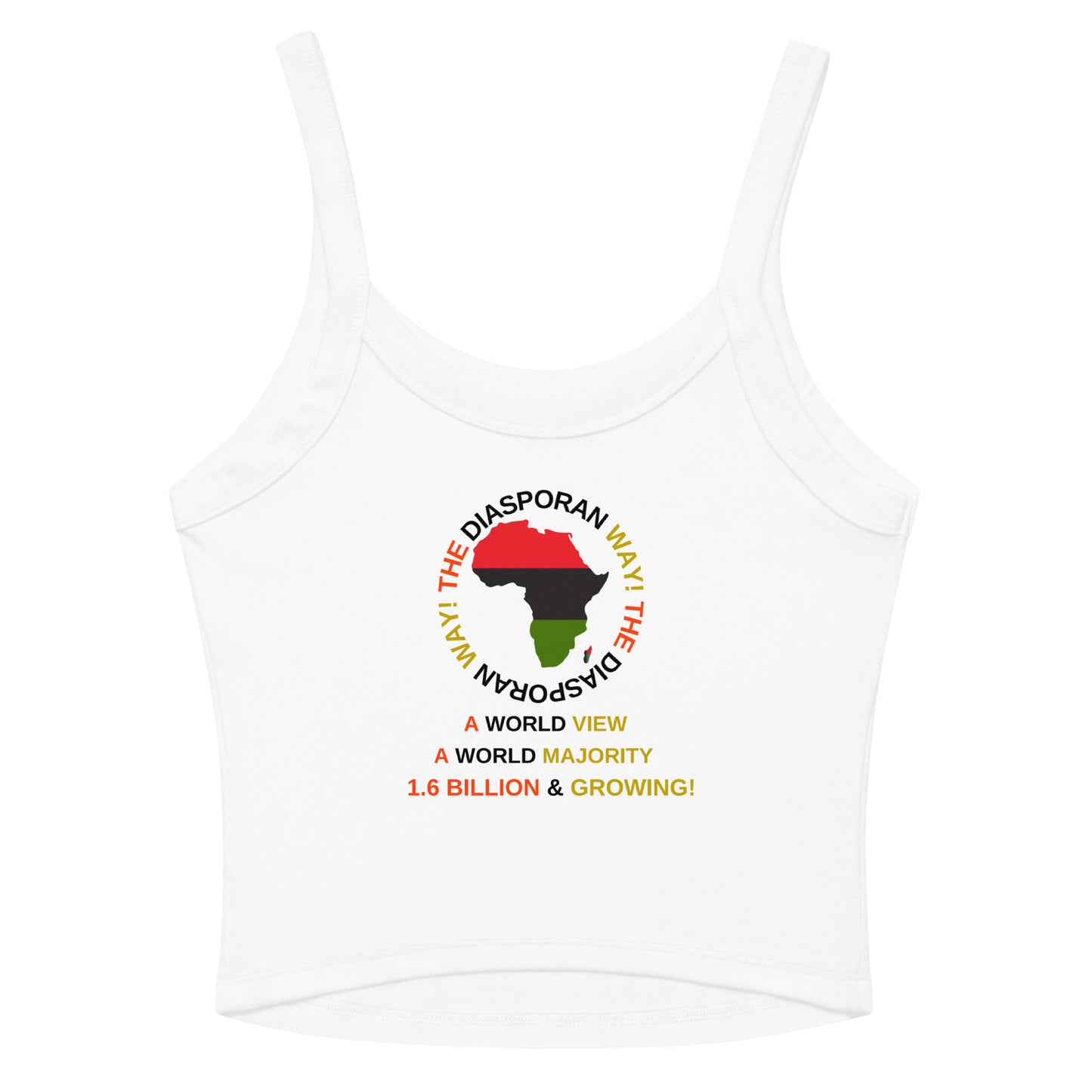 THE DIASPORAN WAY! Women’s Micro-rib Tank Top by SobG Designs