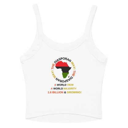 THE DIASPORAN WAY! Women’s Micro-rib Tank Top by SobG Designs