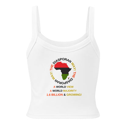 THE DIASPORAN WAY! Women’s Micro-rib Tank Top by SobG Designs