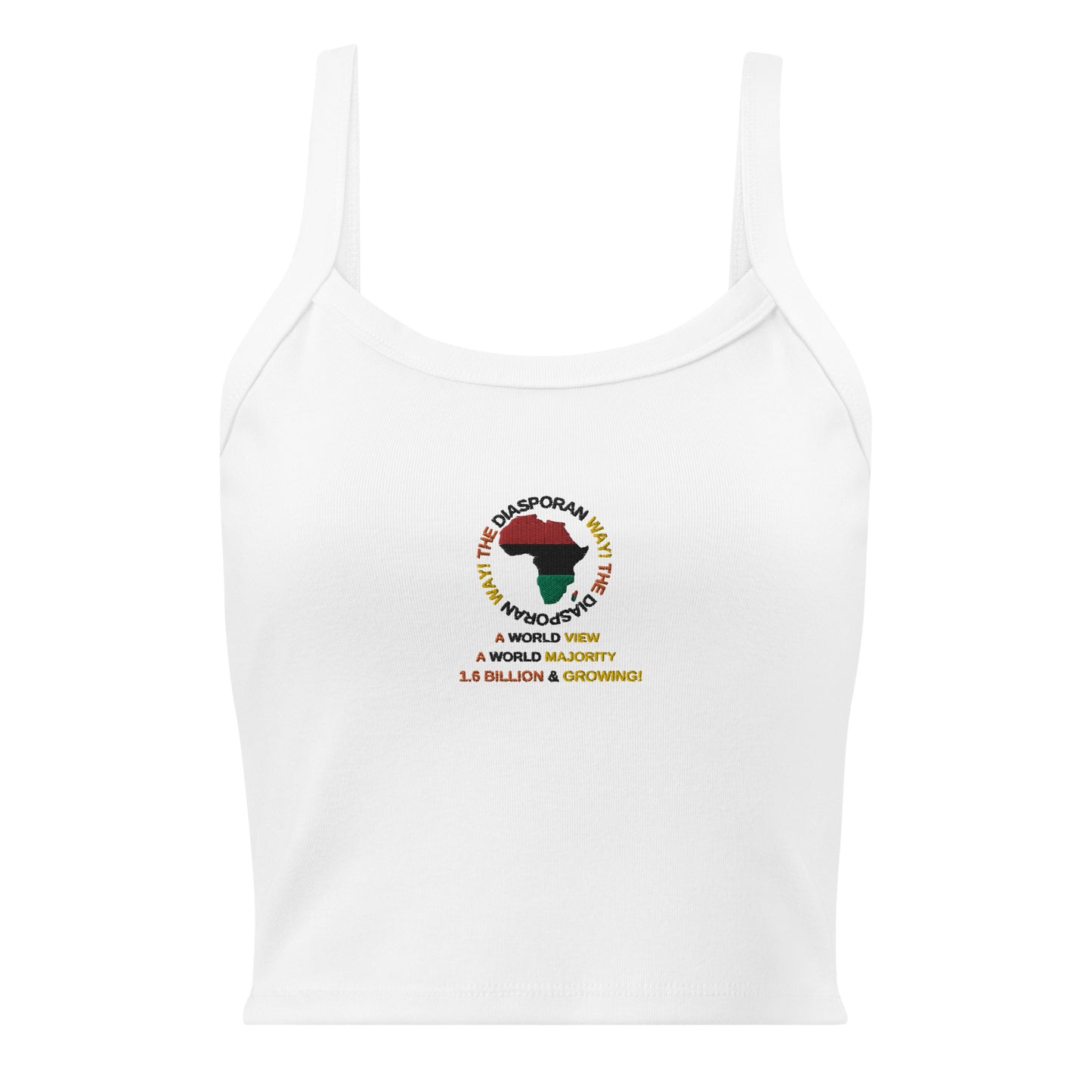 THE DIASPORAN WAY Women’s Micro-rib Tank Top by SobG Designs