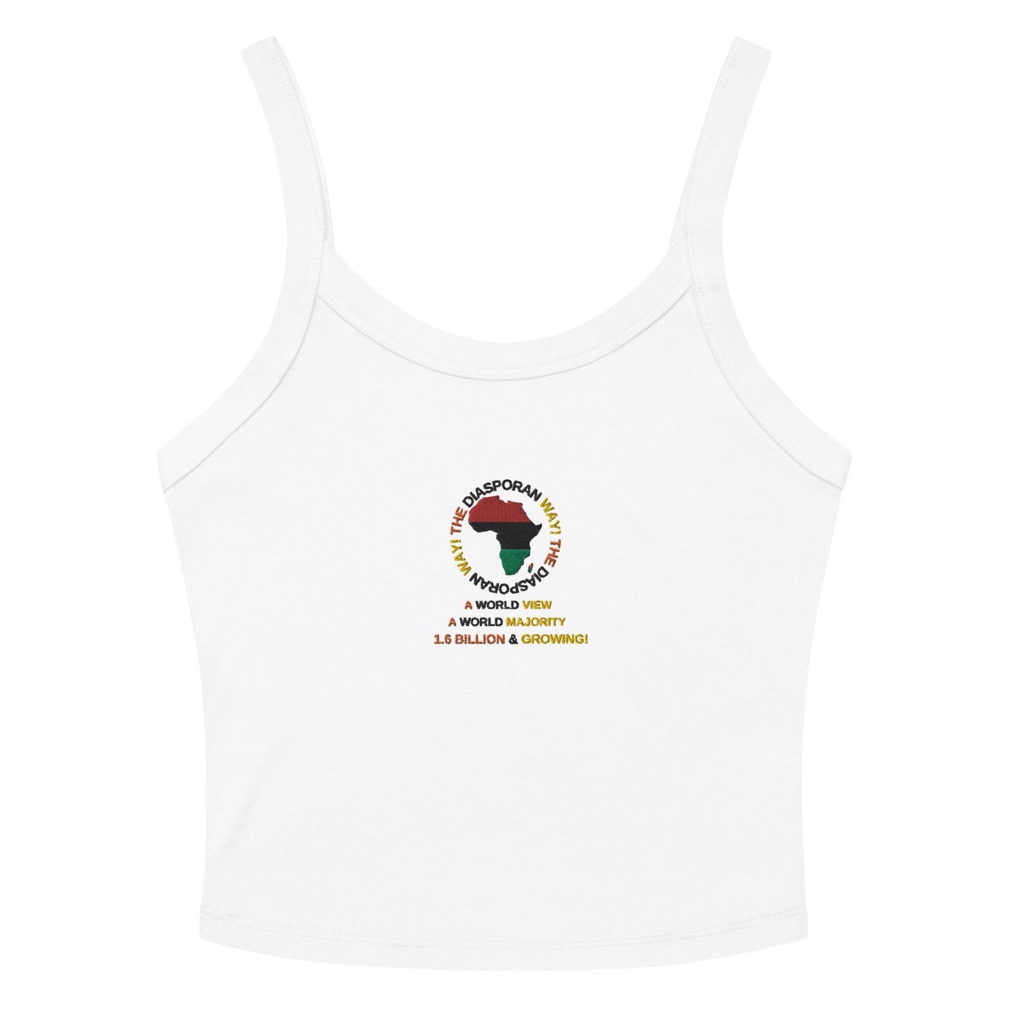 THE DIASPORAN WAY Women’s Micro-rib Tank Top by SobG Designs