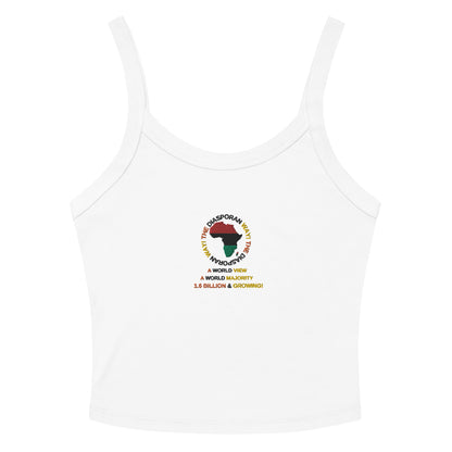 THE DIASPORAN WAY Women’s Micro-rib Tank Top by SobG Designs