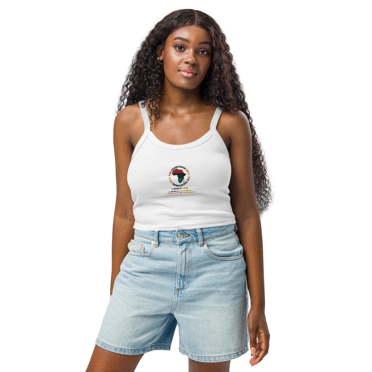 THE DIASPORAN WAY Women’s Micro-rib Tank Top by SobG Designs