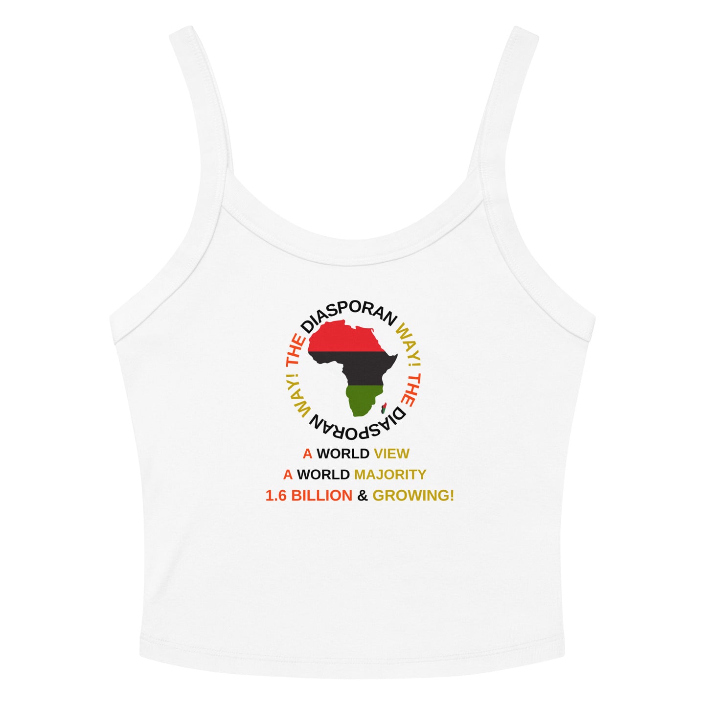 THE DIASPORAN WAY! Women’s Micro-rib Tank Top by SobG Designs