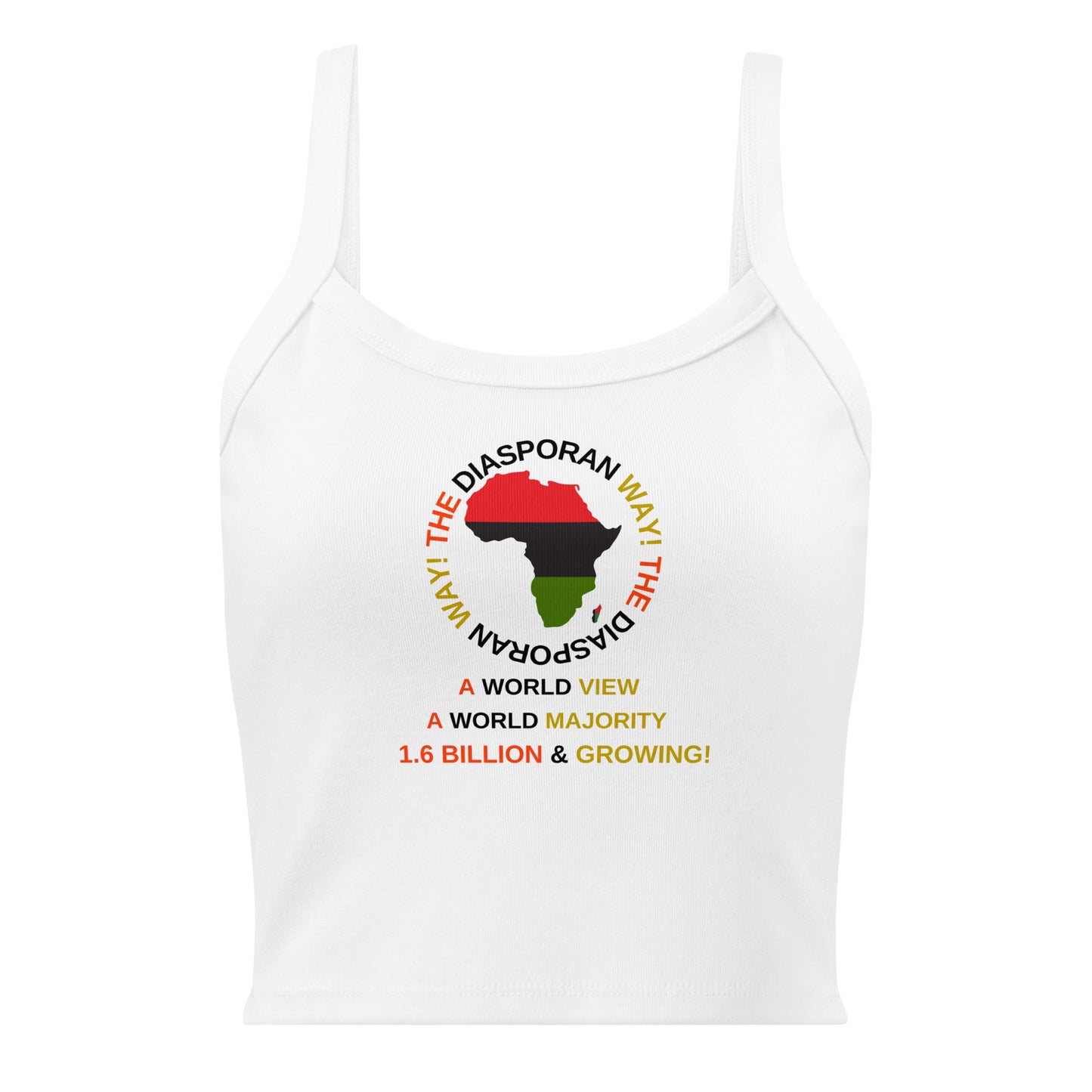 THE DIASPORAN WAY! Women’s Micro-rib Tank Top by SobG Designs