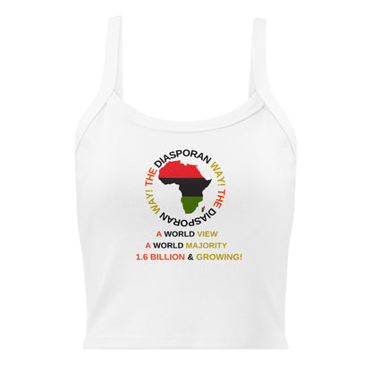 THE DIASPORAN WAY! Women’s Micro-rib Tank Top by SobG Designs