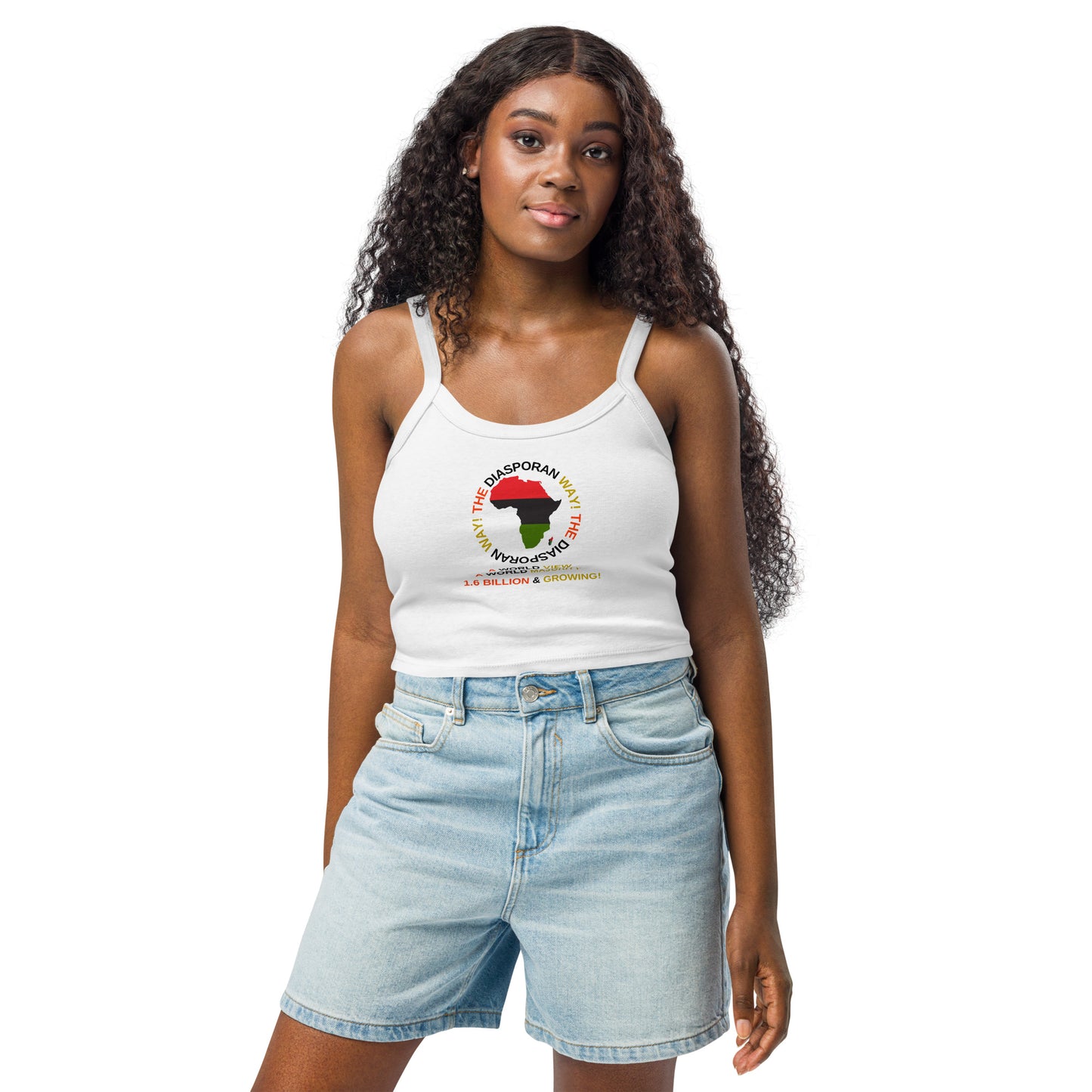 THE DIASPORAN WAY! Women’s Micro-rib Tank Top by SobG Designs