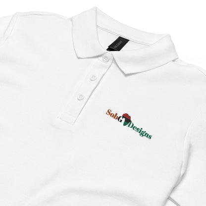 Women’s Pique Polo Shirt by SobG Designs