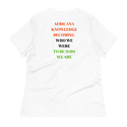 AFRICANA KNOWING Women's Relaxed T-Shirt by SobG Designs