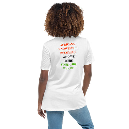 AFRICANA KNOWING Women's Relaxed T-Shirt by SobG Designs