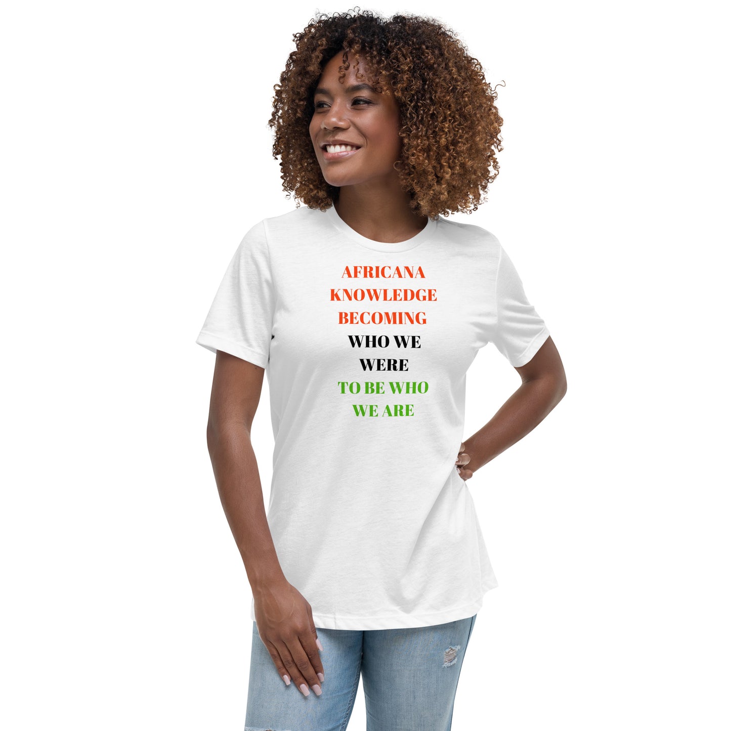 AFRICANA KNOWING Women's Relaxed T-Shirt by SobG Designs